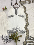 EMBROIDERED TOP SALWAAR WITH DUPATTA-MANSH-00011