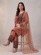 PREMIUM SEQUENCE EMBROIDERED TOP, PALAZZO & DUPATTA SET-MANSH-00010