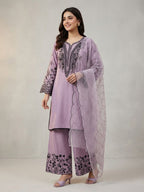 PREMIUM SEQUENCE EMBROIDERED TOP, PALAZZO & DUPATTA SET-MANSH-00010