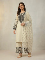 PREMIUM SEQUENCE EMBROIDERED TOP, PALAZZO & DUPATTA SET-MANSH-00010