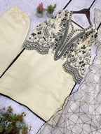 PREMIUM SEQUENCE EMBROIDERED TOP, PALAZZO & DUPATTA SET-MANSH-00010