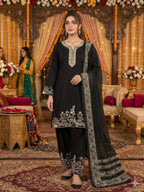 EMBROIDERED TOP SALWAAR WITH DUPATTA-MANSH-00011