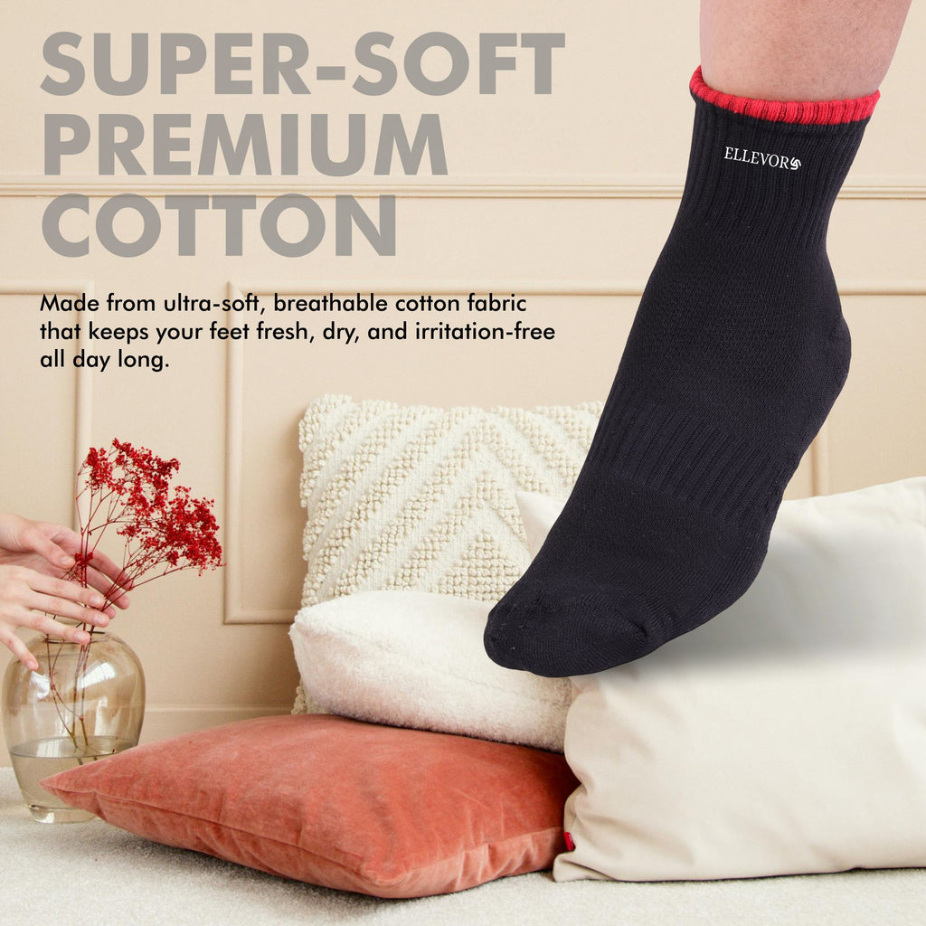 SoleVibe Ankle-Length Unisex Socks-Pack of 2