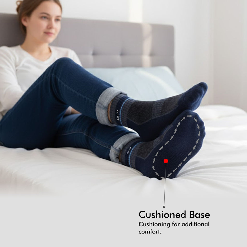 SoleVibe Ankle-Length Unisex Socks-Pack of 3