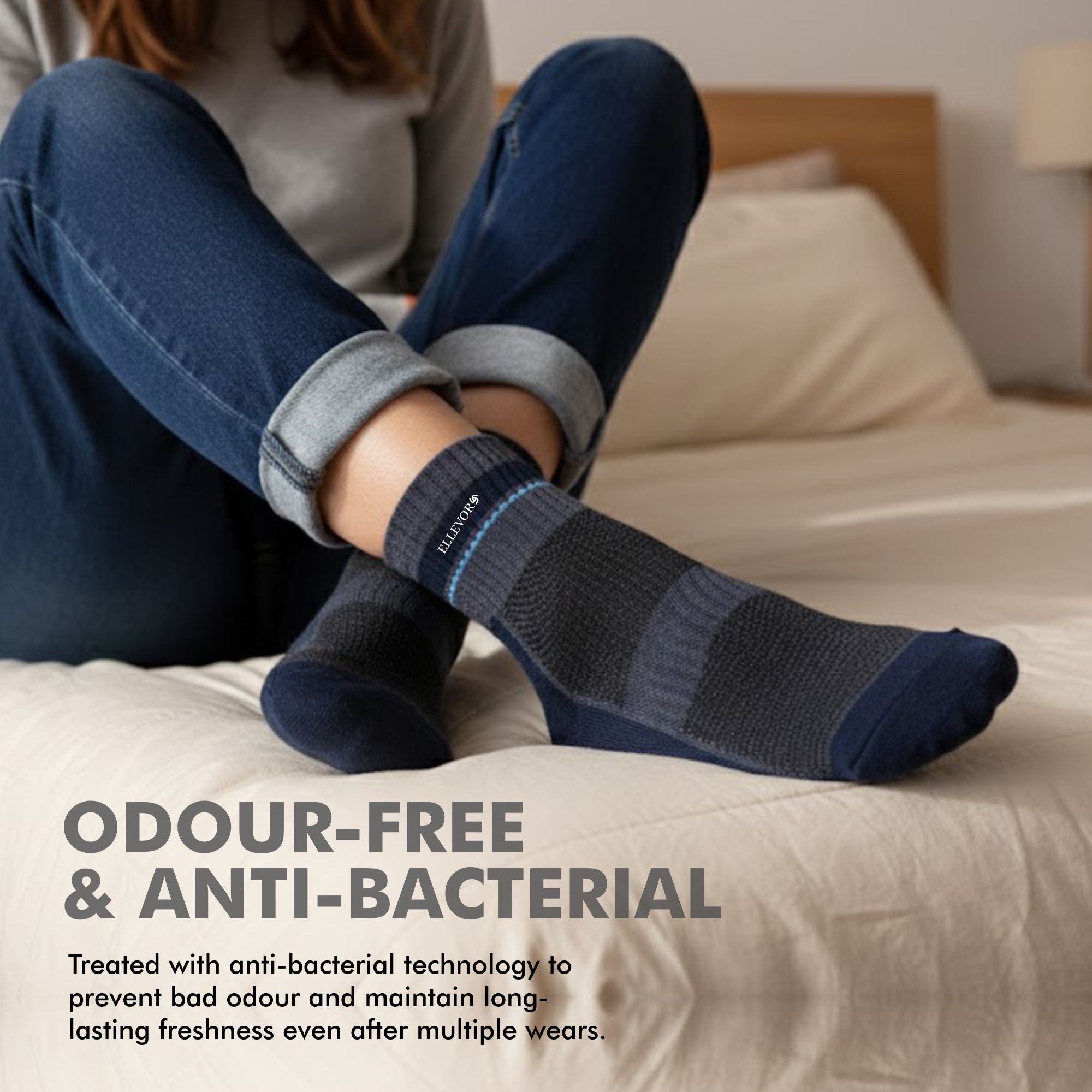 SoleVibe Ankle-Length Unisex Socks-Pack of 3