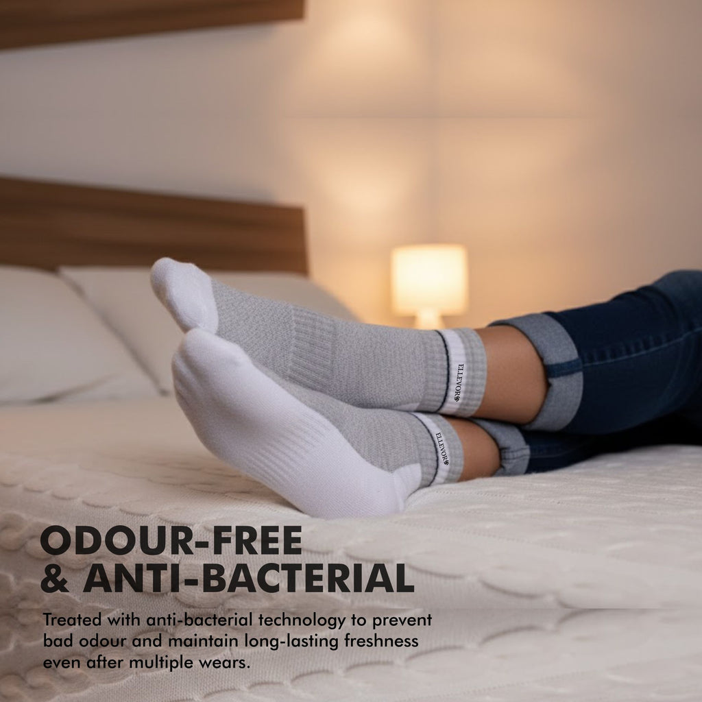 SoleVibe Ankle-Length Unisex Socks-Pack of 2