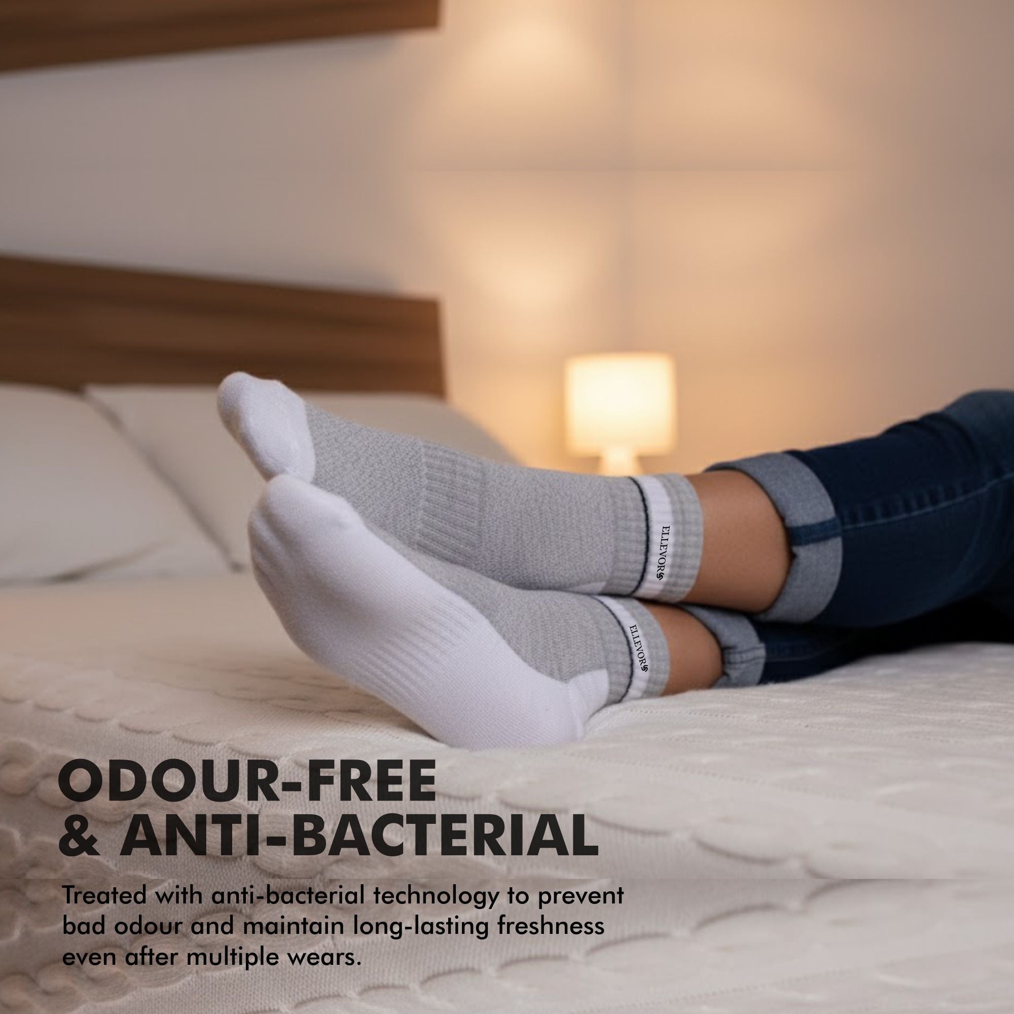 SoleVibe Ankle-Length Unisex Socks-Pack of 2