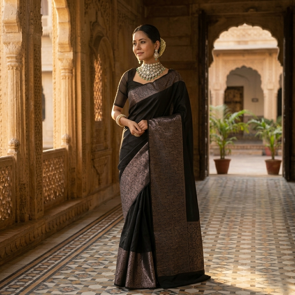 Lichi Silk Fancy Saree