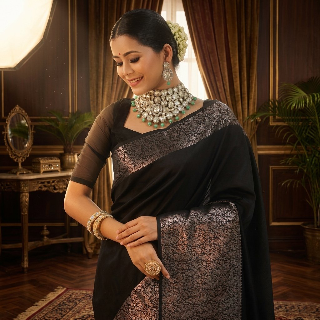 Lichi Silk Fancy Saree