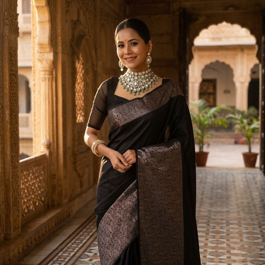 Lichi Silk Fancy Saree