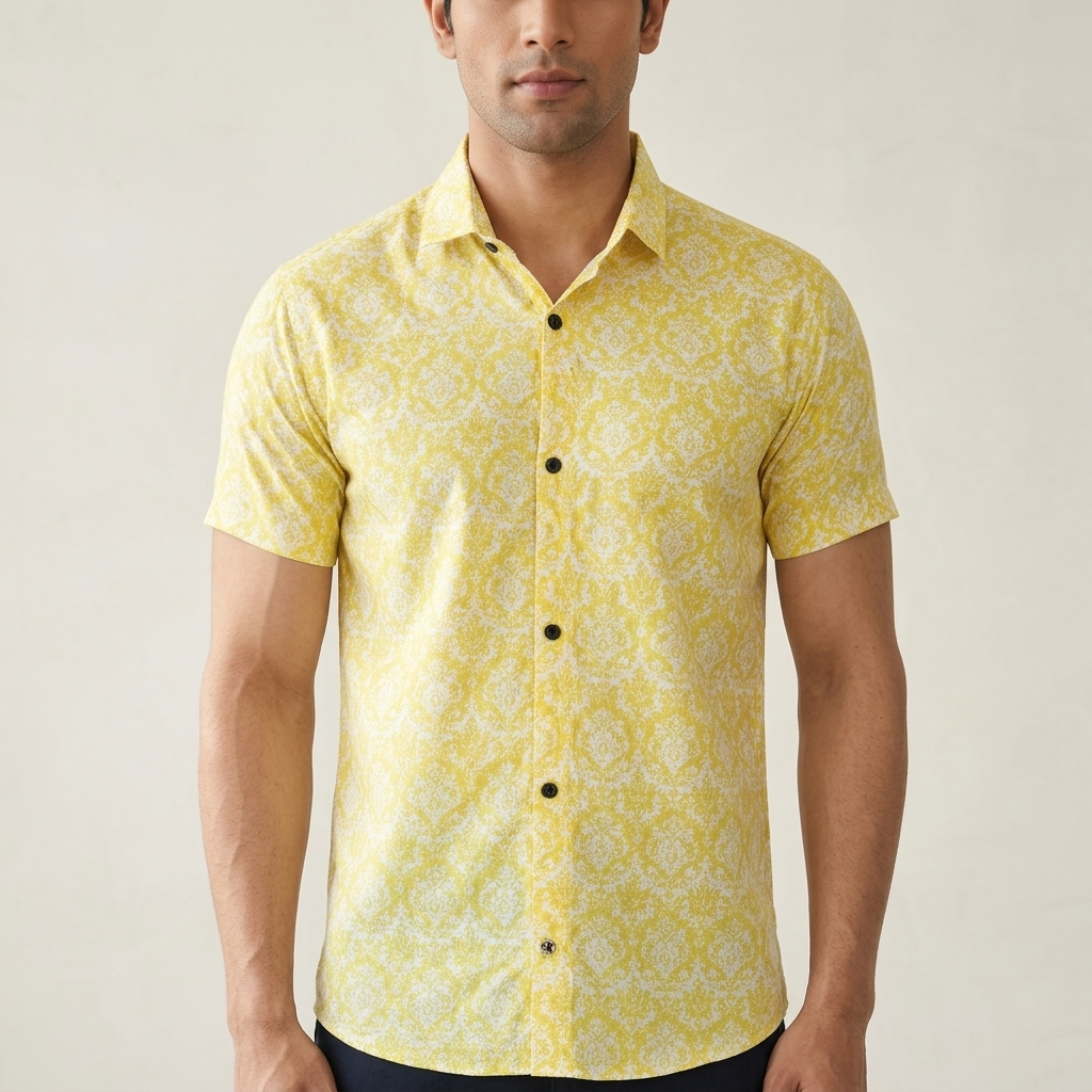 Cotton Casual Wear Mens Shirt-ELLE91726