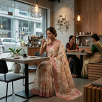 Linen Blend Saree