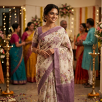 Linen Blend Saree