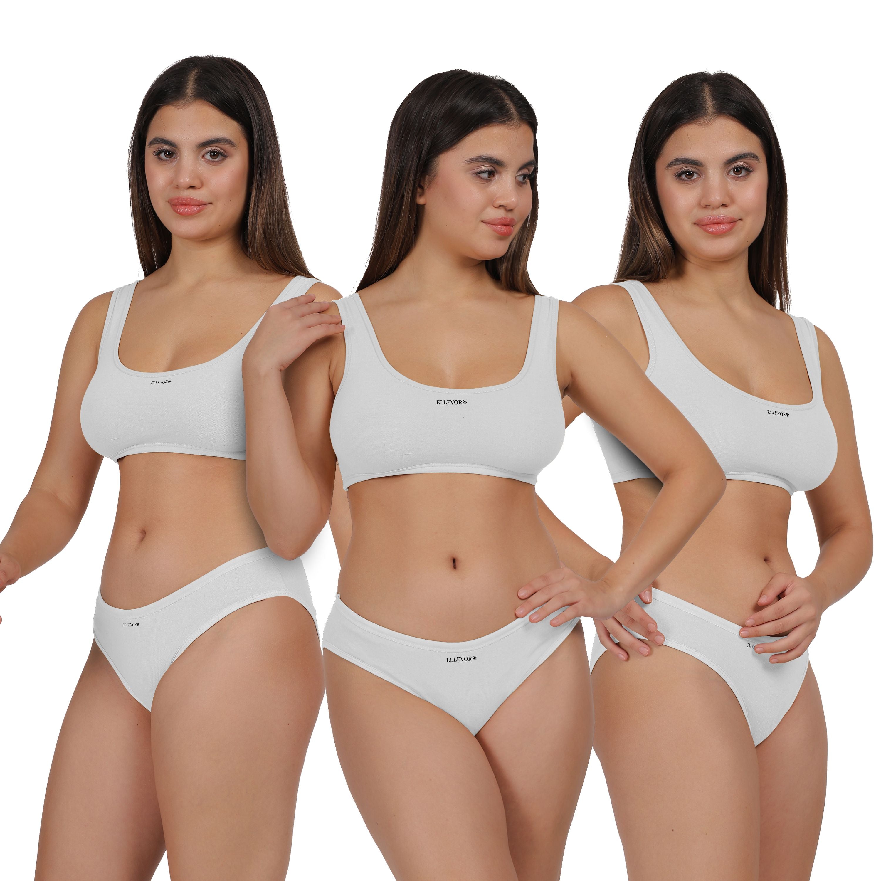 ZestFit AirBra & Panty Set-Pack of 3