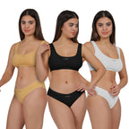 ZestFit AirBra & Panty Set-Pack of 3