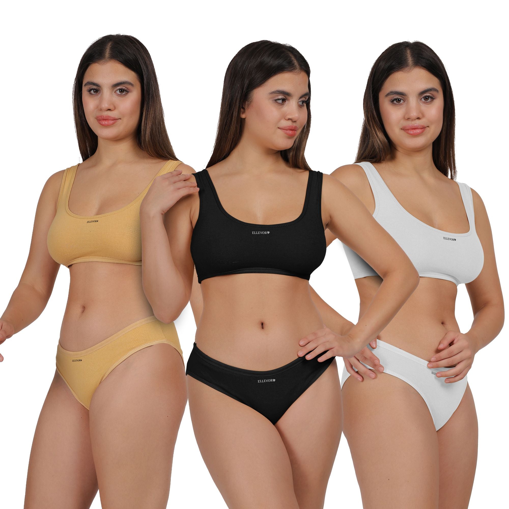 ZestFit AirBra & Panty Set-Pack of 3