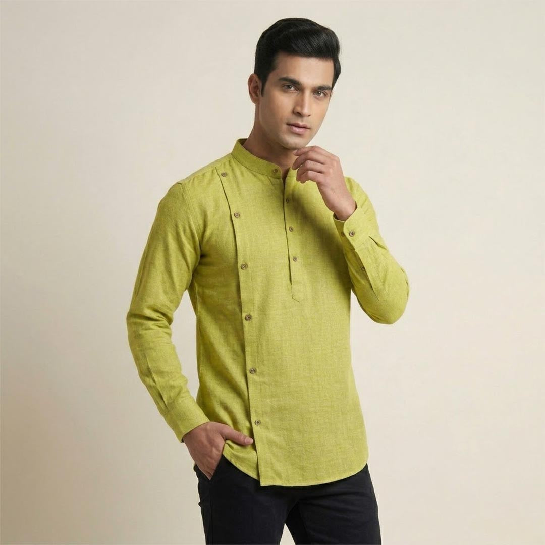 Cotton Mens Kurta-ELLE114173