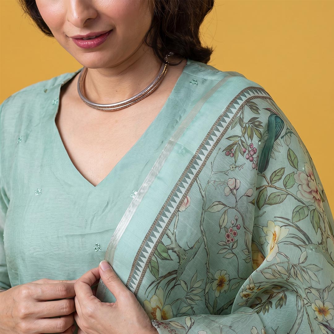 Chanderi Party Wear Suit