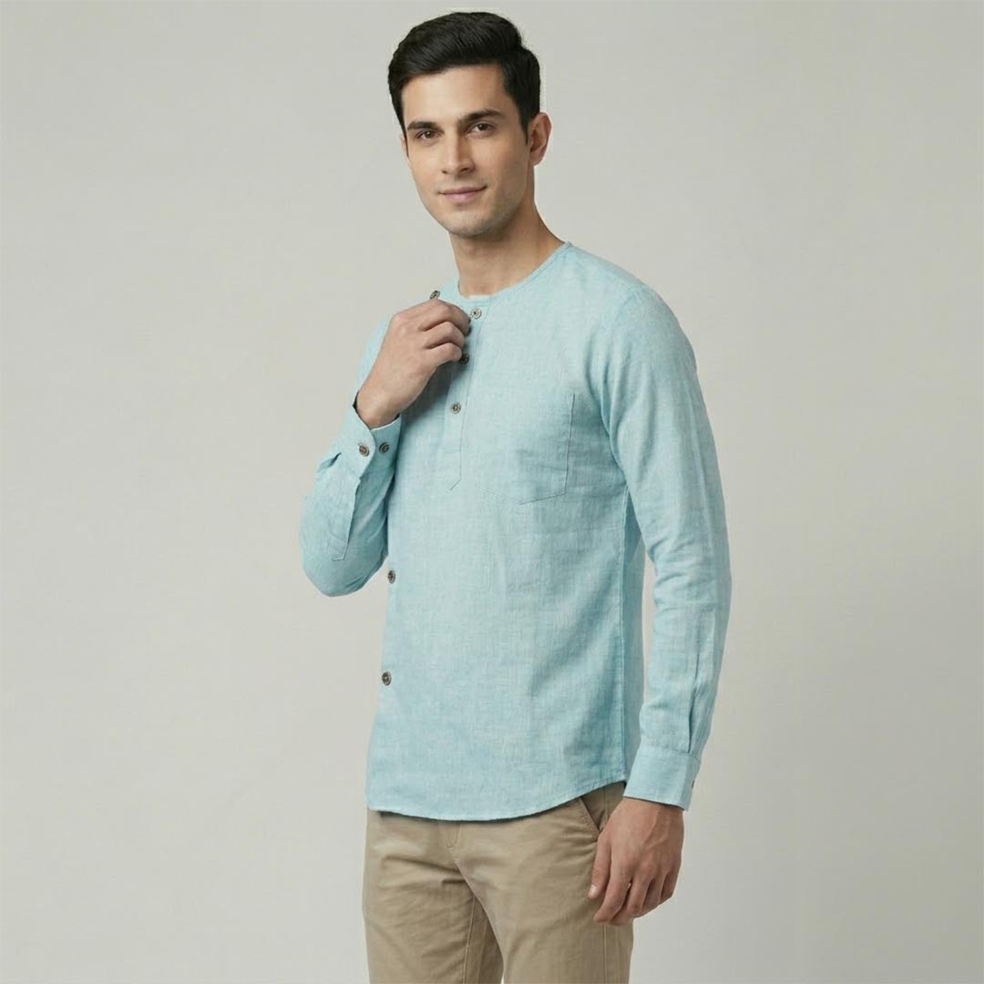 Cotton Mens Kurta-ELLE114173
