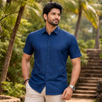 Silk Cotton Mens Shirt-ELLE91439