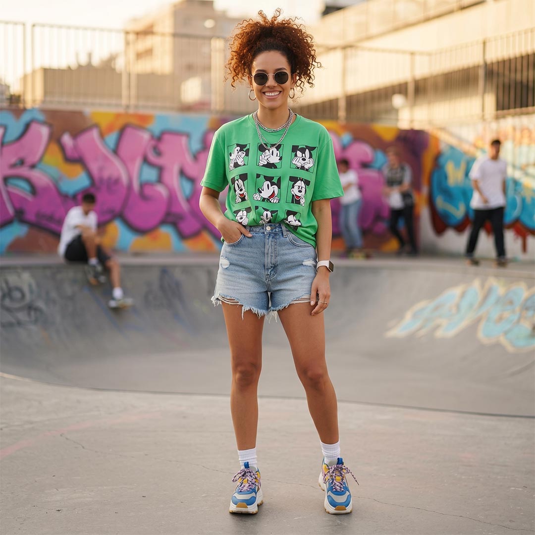 Cotton Oversized Crop Tops