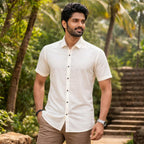 Silk Cotton Mens Shirt-ELLE91439