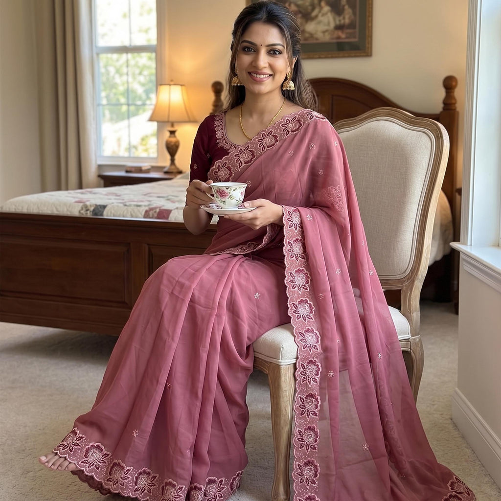 Georgette Festive Saree