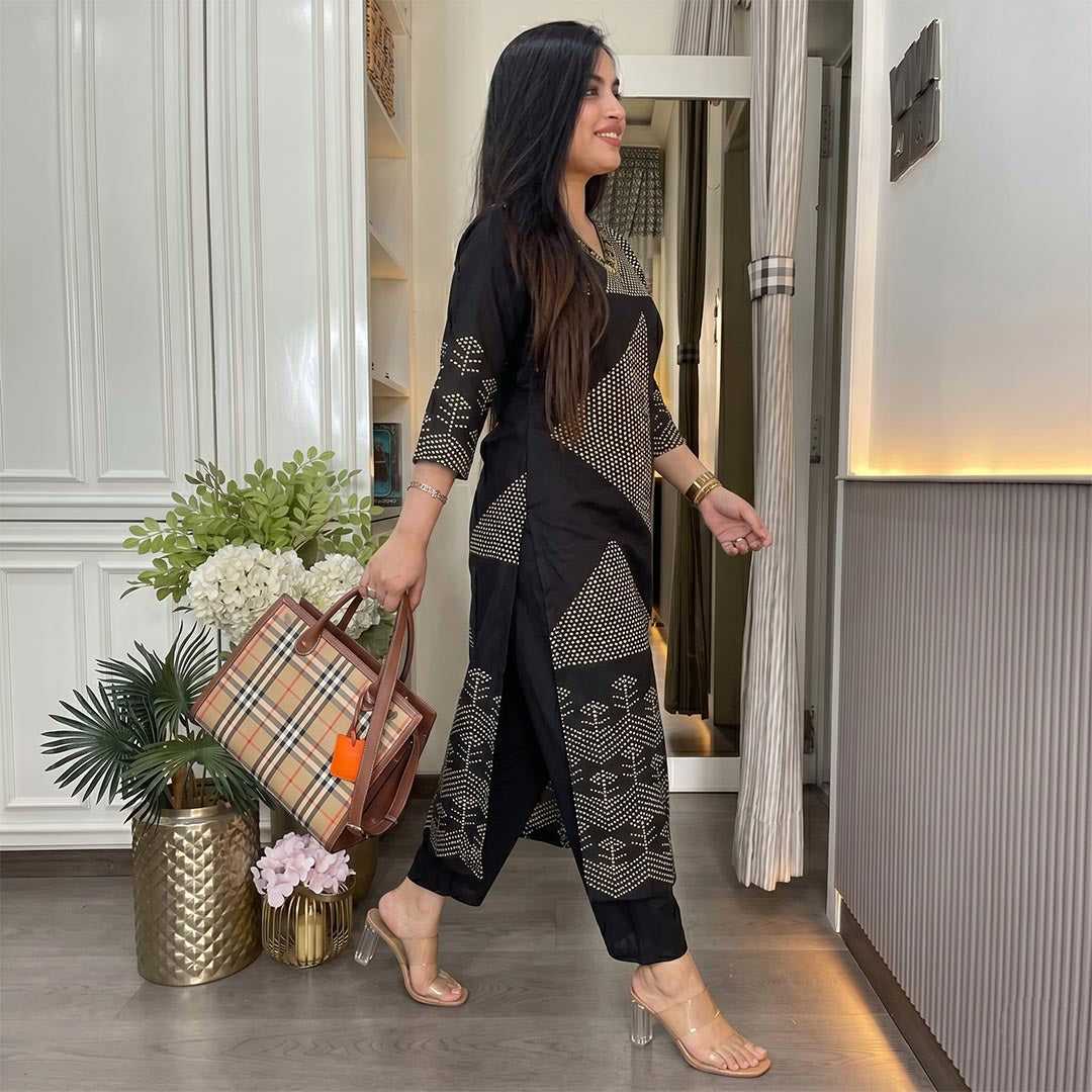 Pure Cotton Party wear suit