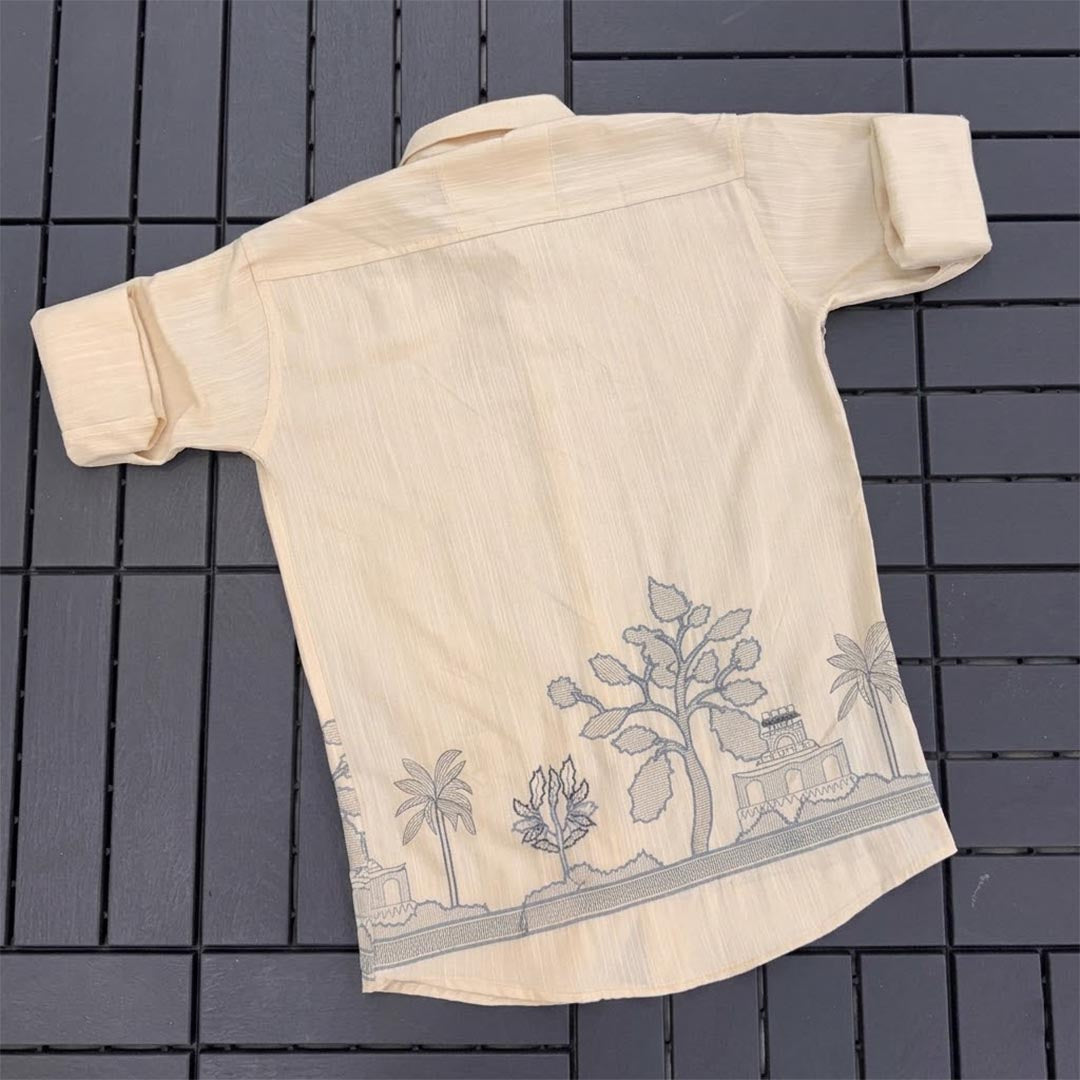 Linen Casual Mens Shirt-ELLE113986