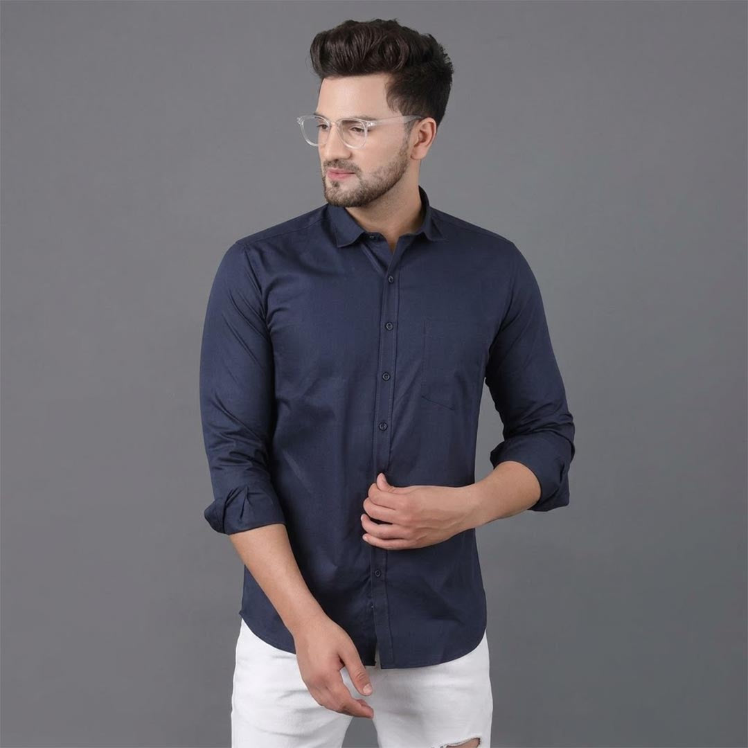 Cotton Mens Shirt-ELLE89148