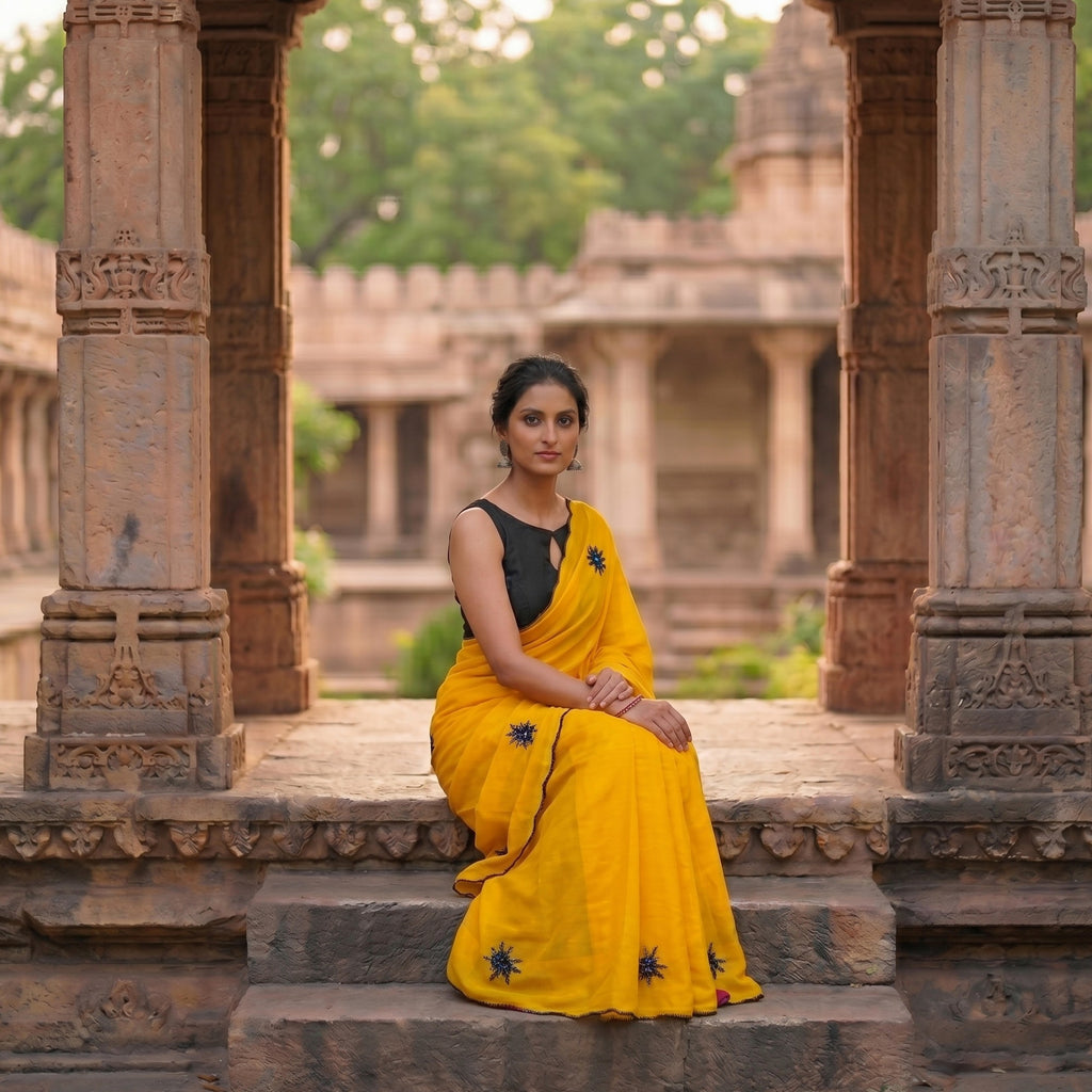 Star Georgette Soft Silk Saree