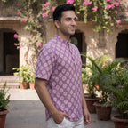 Cotton Men Short Kurta-ELLE111118