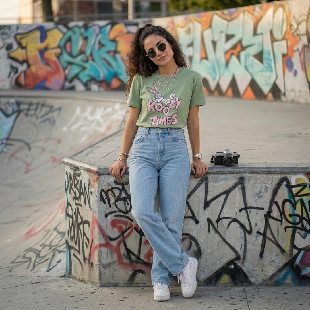 Cotton Oversized Crop Tops