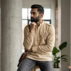 Cotton Short Mens Kurta-ELLE114166