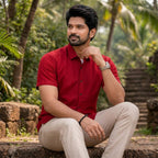 Silk Cotton Mens Shirt-ELLE91439