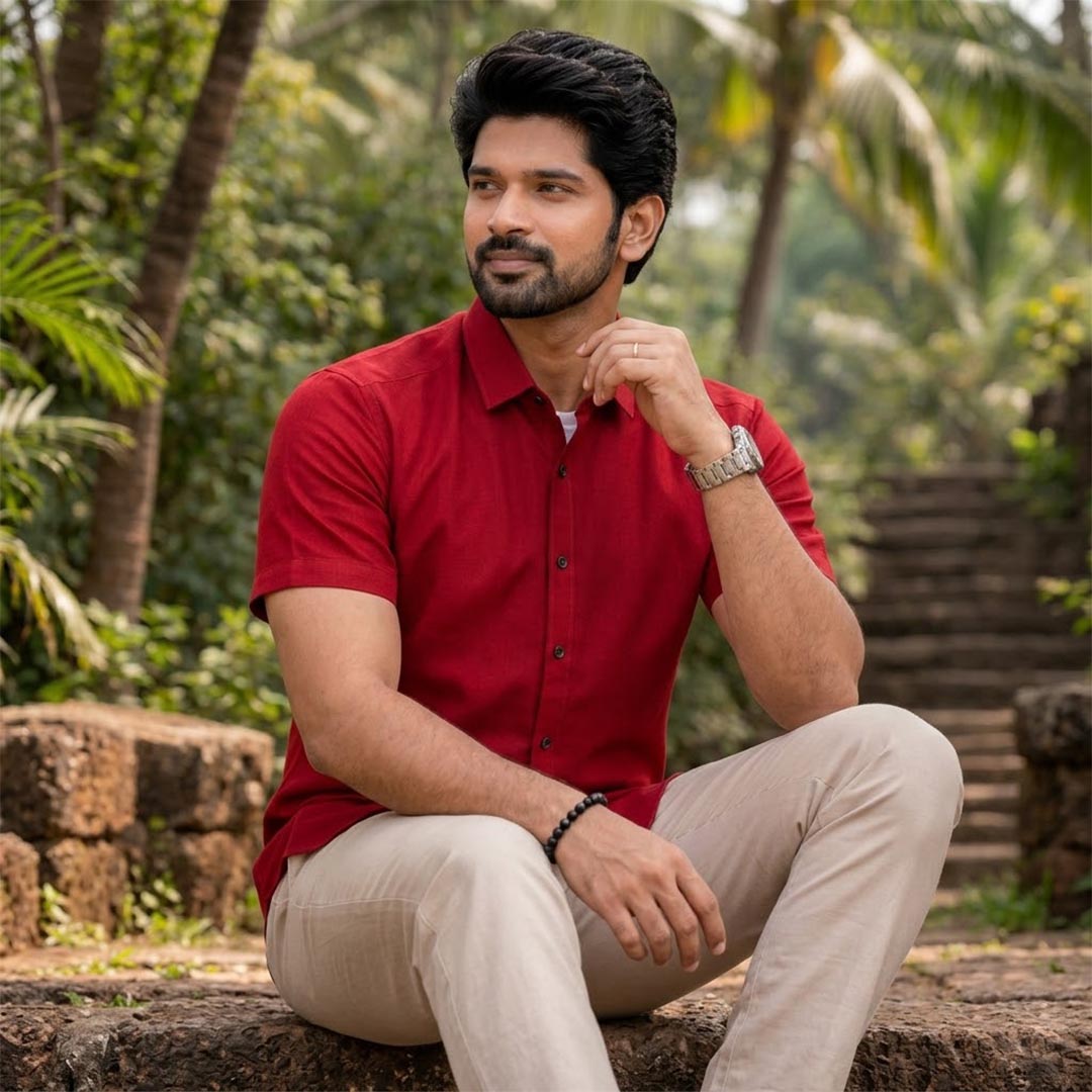 Silk Cotton Mens Shirt-ELLE91439