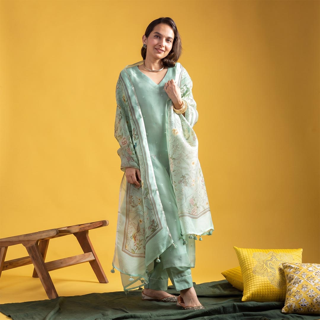 Chanderi Party Wear Suit