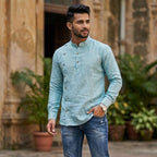 Cotton Men Designer Ethnic Kurta-ELLE114162