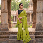 Star Georgette Soft Silk Saree