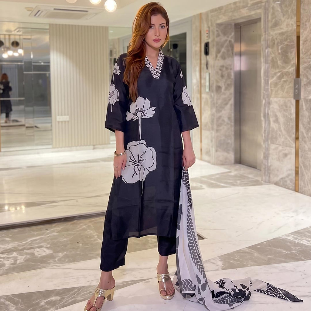 Georgette Party Wear Printed Suit