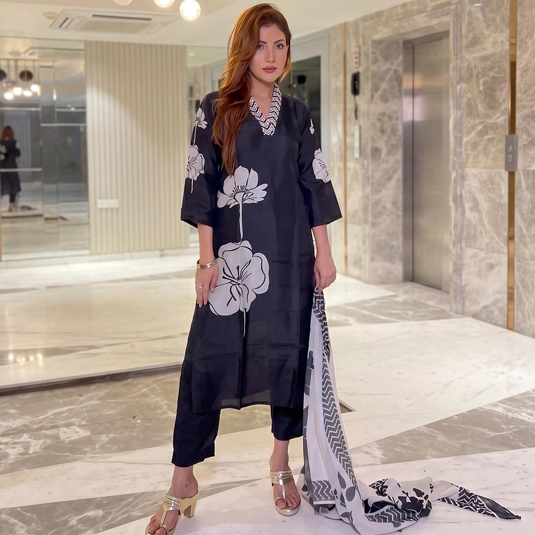 Georgette Party Wear Printed Suit