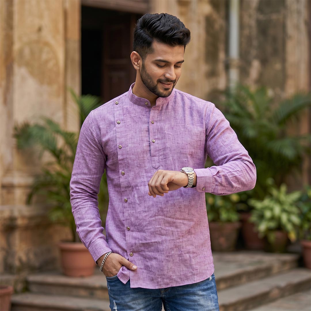 Cotton Men Designer Ethnic Kurta-ELLE114162