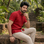 Silk Cotton Mens Shirt-ELLE91439