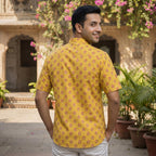 Cotton Men Short Kurta-ELLE111118