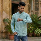 Cotton Men Designer Ethnic Kurta-ELLE114162