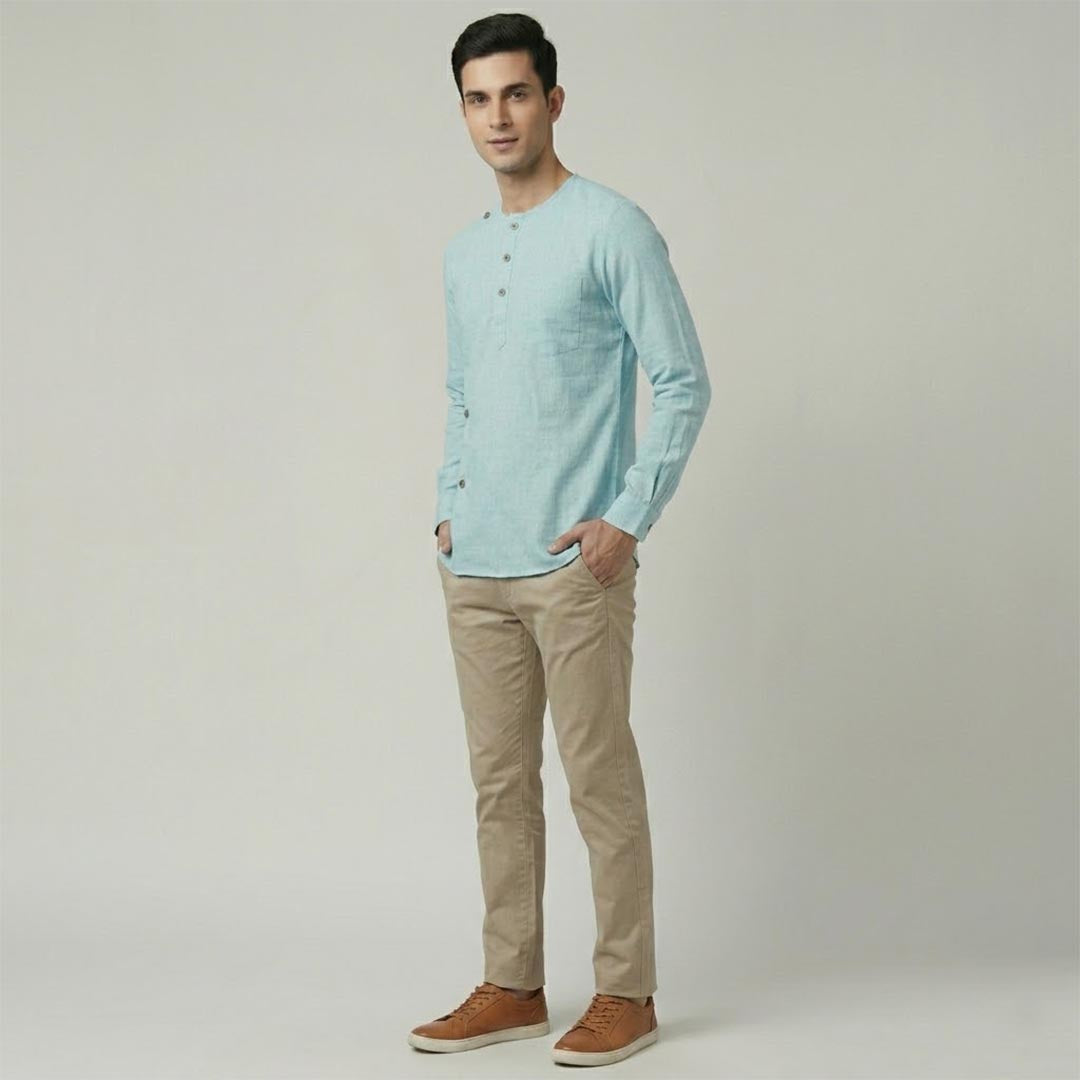 Cotton Mens Kurta-ELLE114173