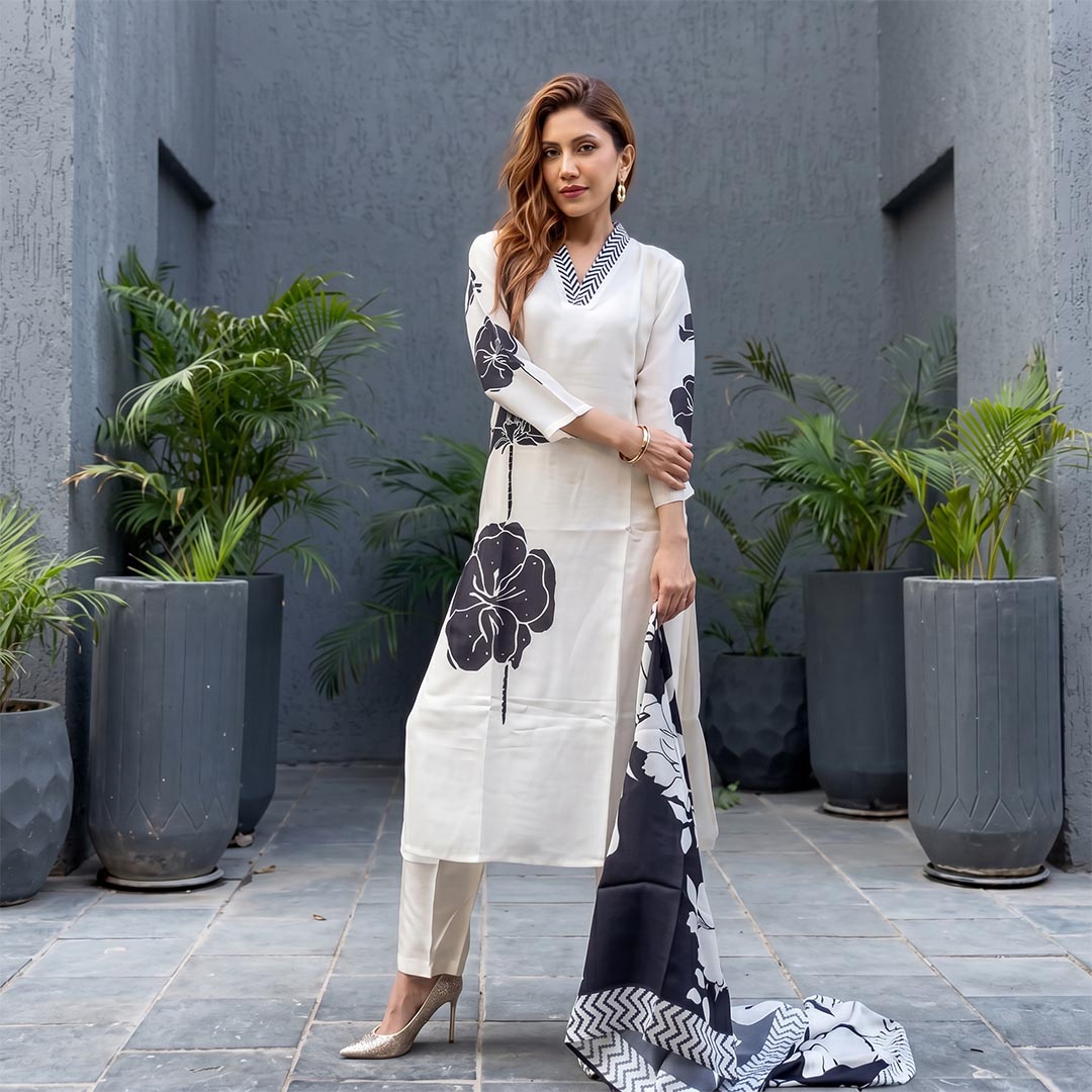 Georgette Party Wear Printed Suit