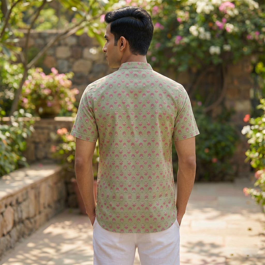 Cotton Men Short Kurta-ELLE111118