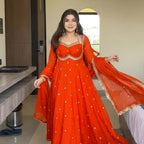 Georgette Anarkali Suit