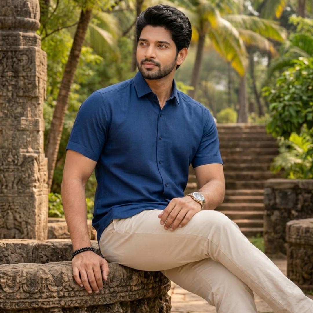 Silk Cotton Mens Shirt-ELLE91439